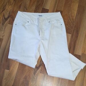 D.Jeans White Denim Boyfield Fit Pants